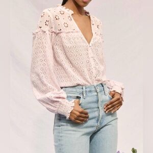 SAYLOR Mimi Blouse in Lilac - XS